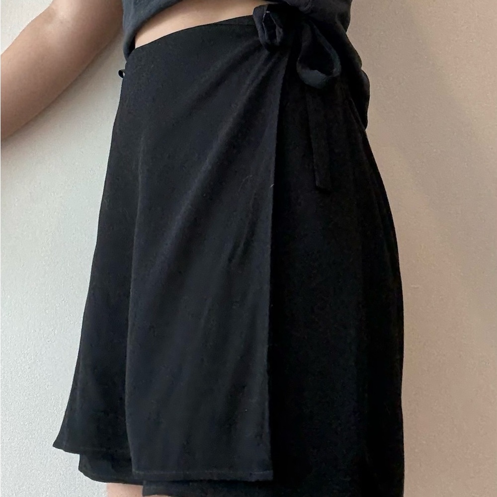 Aritzia Black Asymmetrical Skirt